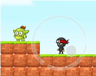 Angry ninja game halloween HTML5 jtk