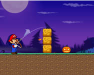 halloween - Mario shoot pumpkin