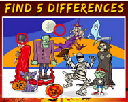 halloween - Find 5 differences halloween