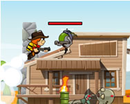 Ranger fights zombies halloween HTML5 játék